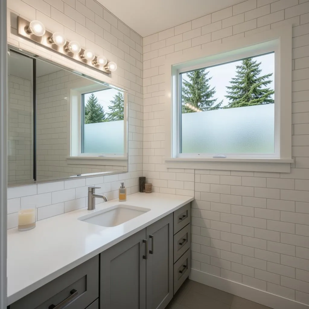 Sparkling clean bathroom after house cleaning service in Aloha, Oregon