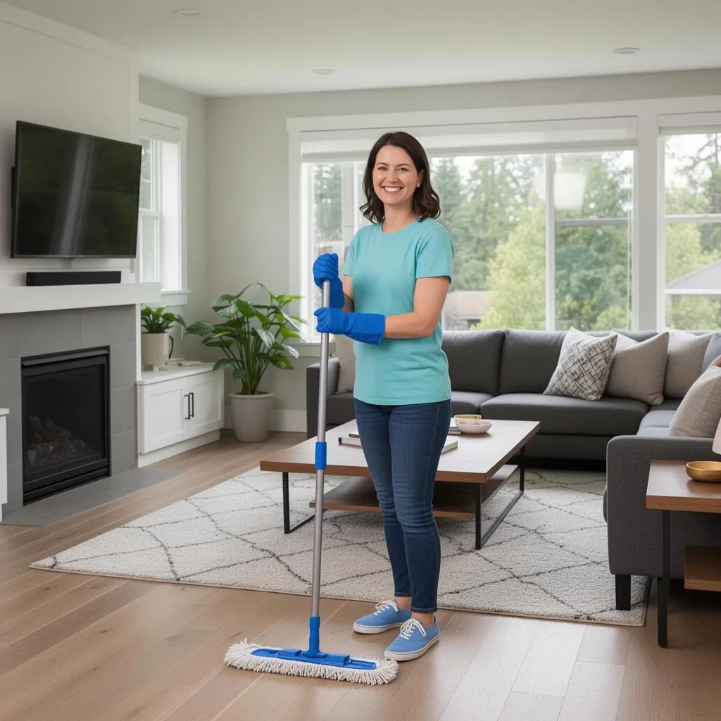 Neat Hive house cleaner providing maid service in a Aloha, Oregon home