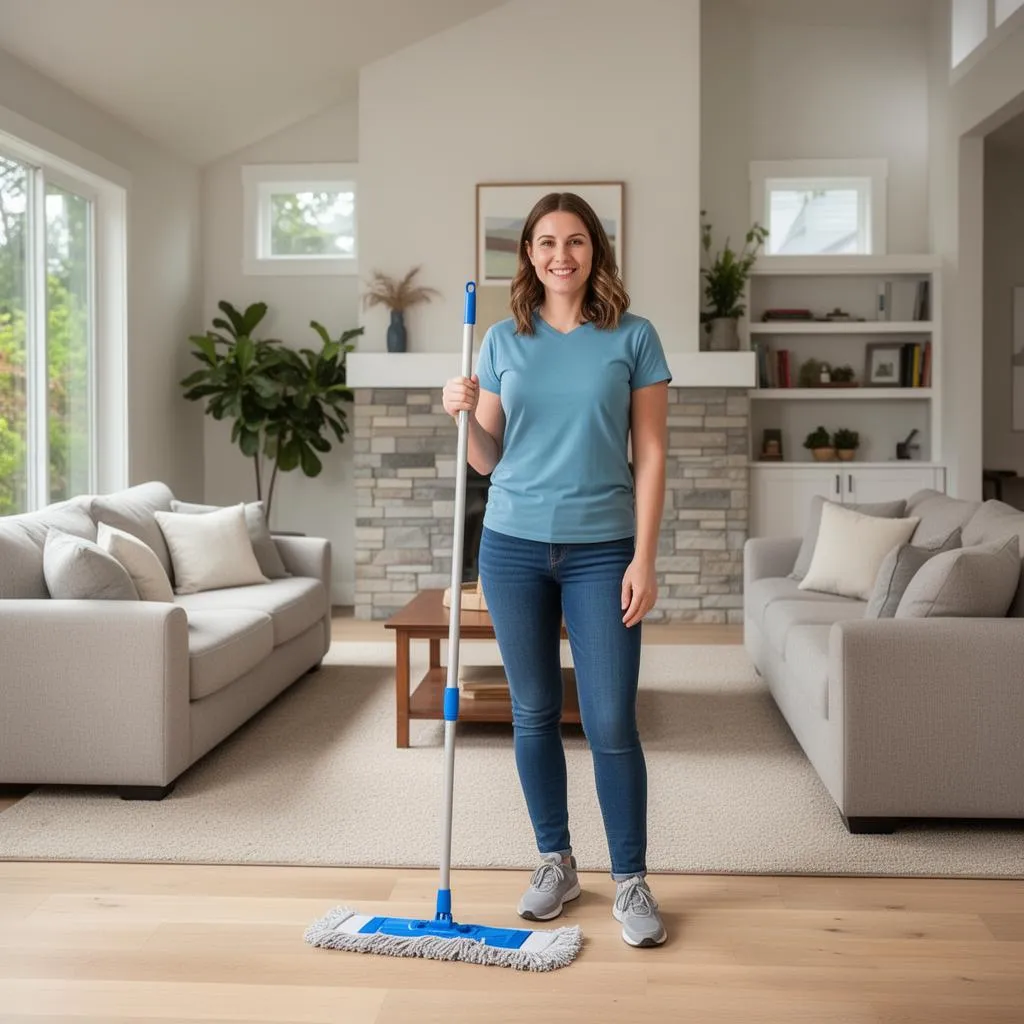 Neat Hive house cleaner providing maid service in a Fairview, Oregon home