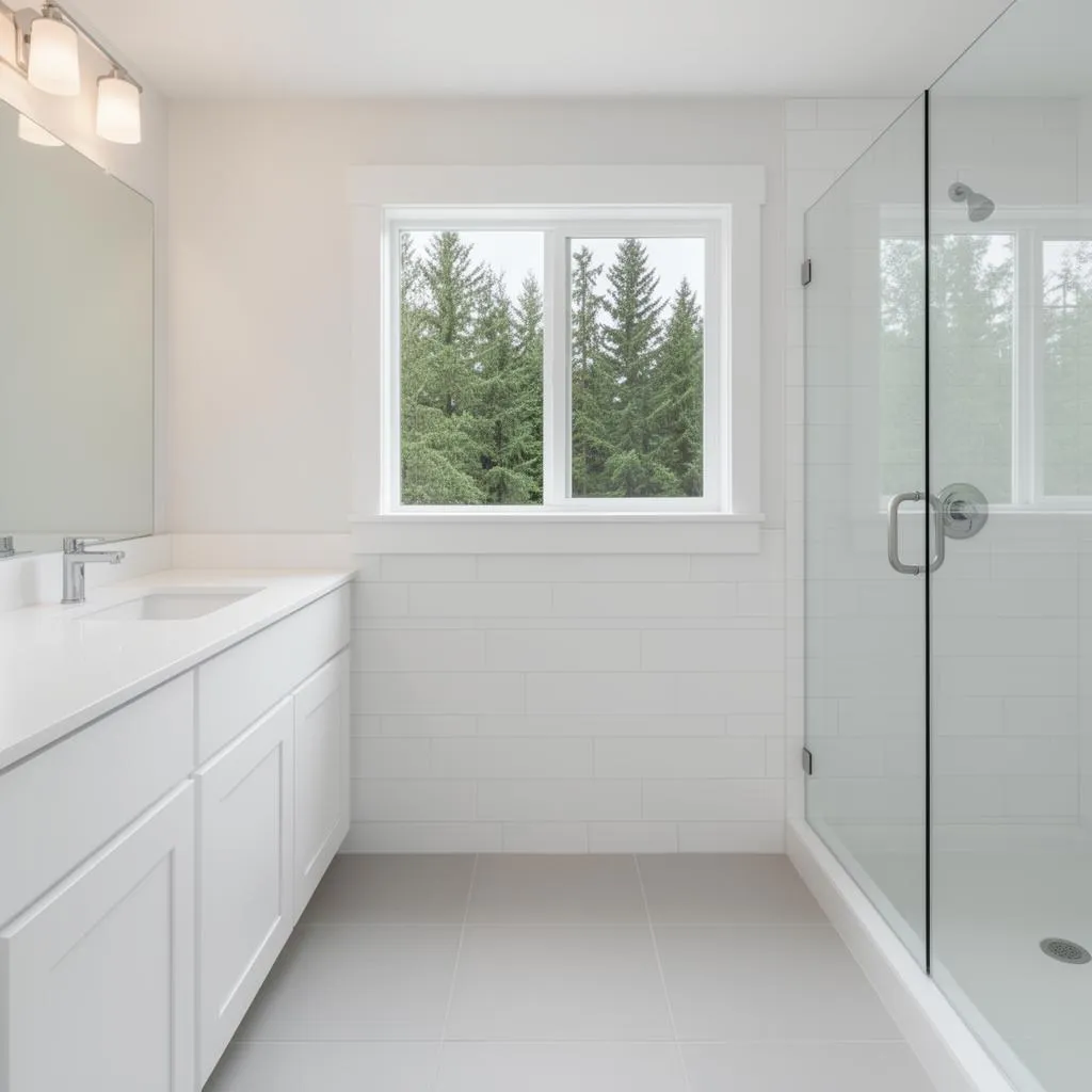 Sparkling clean bathroom after house cleaning service in Gresham, Oregon