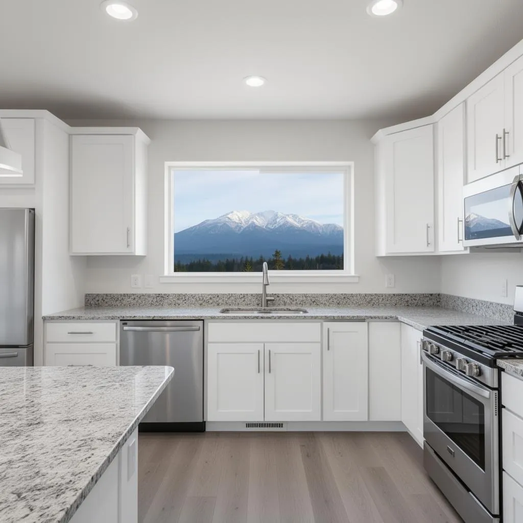 Kitchen cleaned by professional maid service in Gresham, Oregon