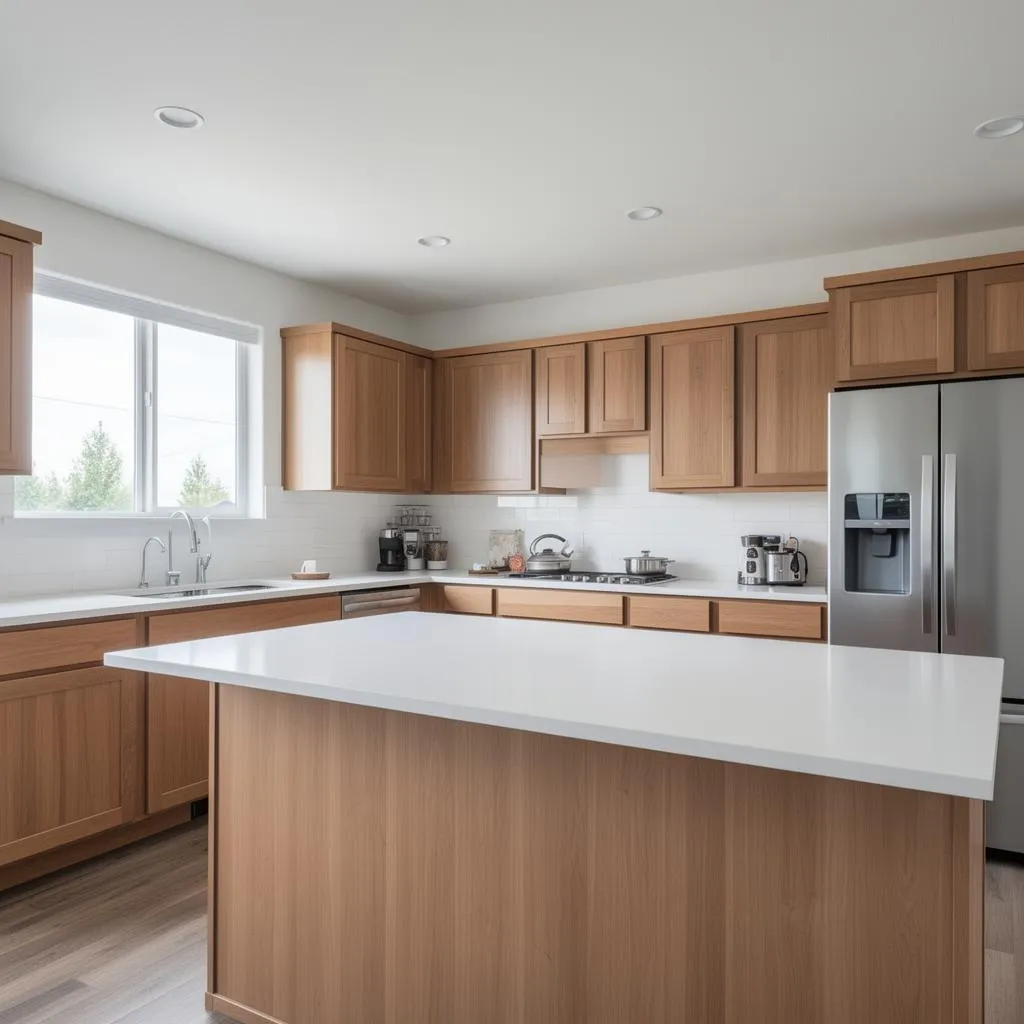 Kitchen cleaned by professional maid service in Hazeldale, Oregon