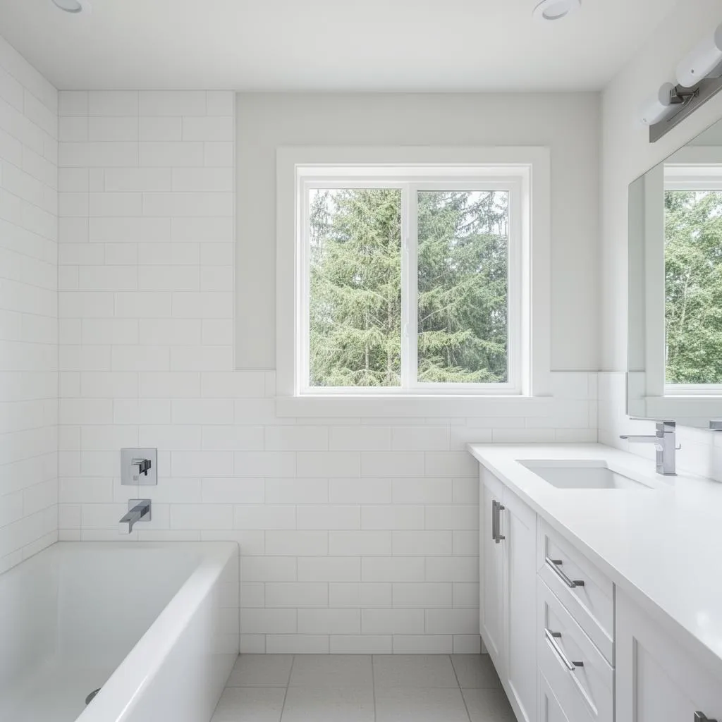 Sparkling clean bathroom after house cleaning service in Oregon City, Oregon