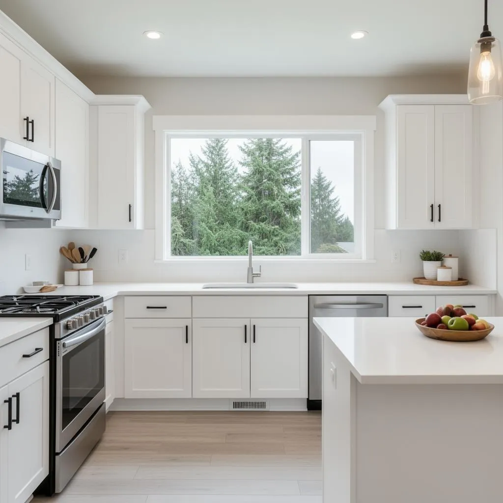 Kitchen cleaned by professional maid service in Oregon City, Oregon