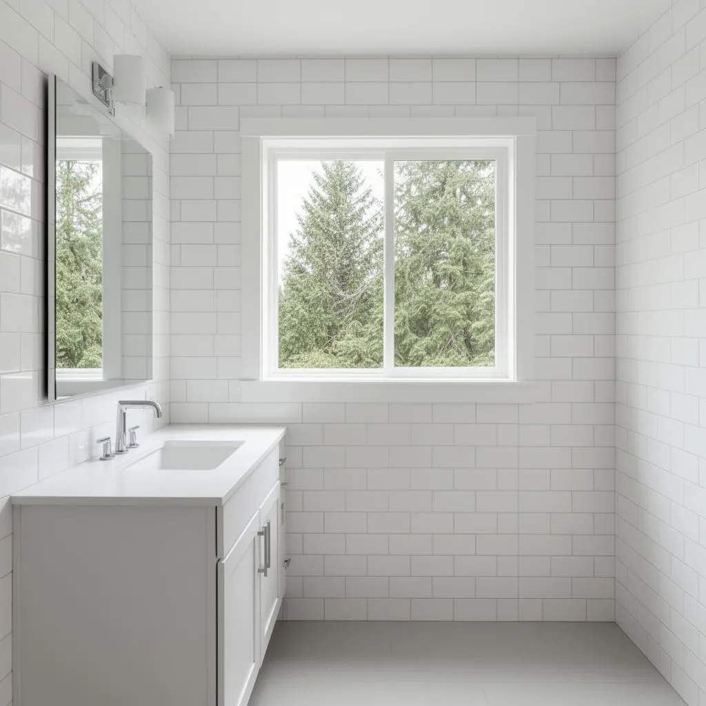 Sparkling clean bathroom after house cleaning service in Sherwood, Oregon