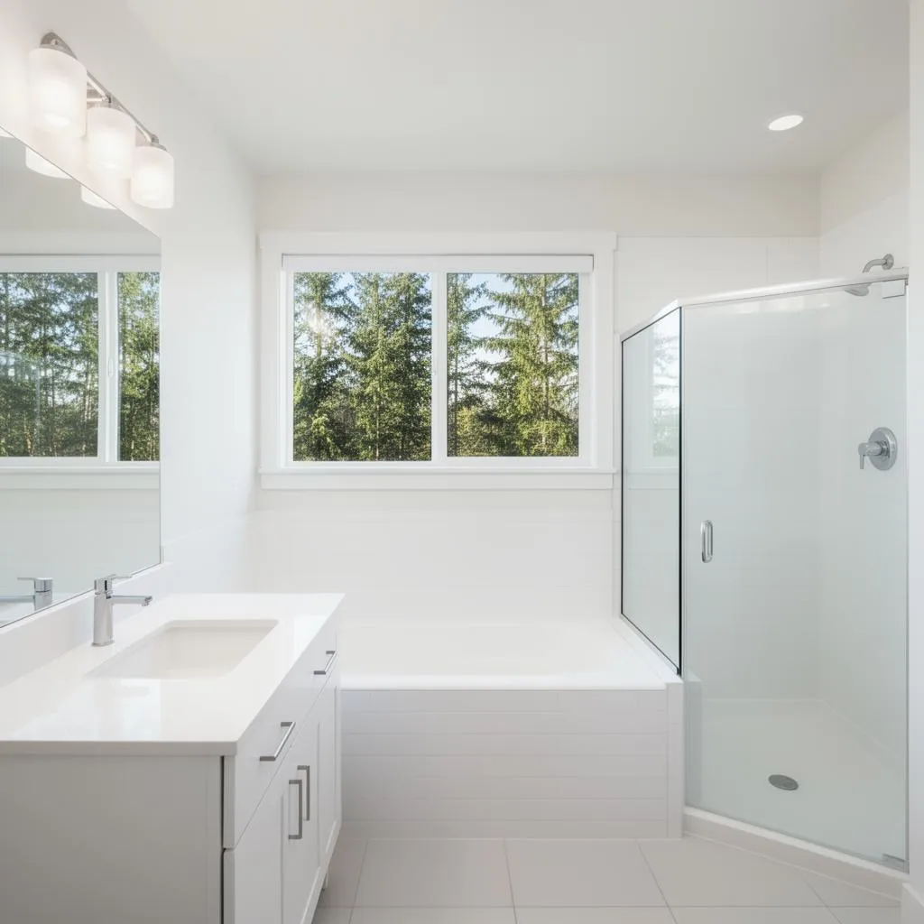 Sparkling clean bathroom after house cleaning service in Tigard, Oregon