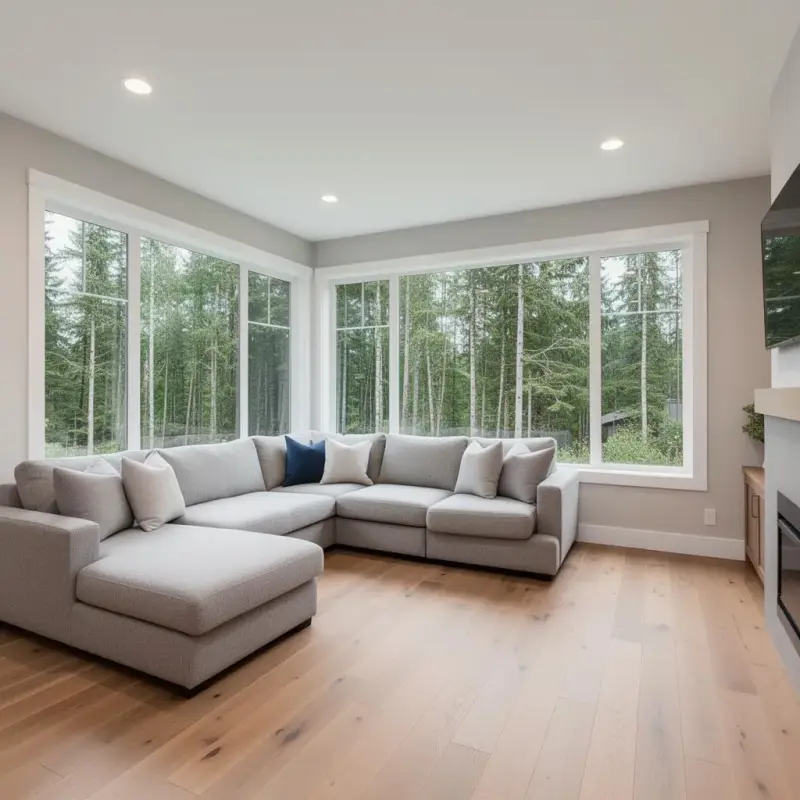 Professional house cleaning results in a Tigard, Oregon living room