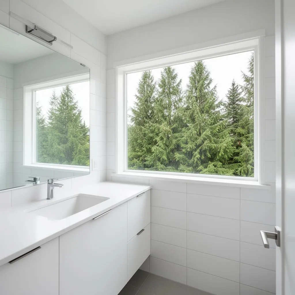 Sparkling clean bathroom after house cleaning service in Troutdale, Oregon