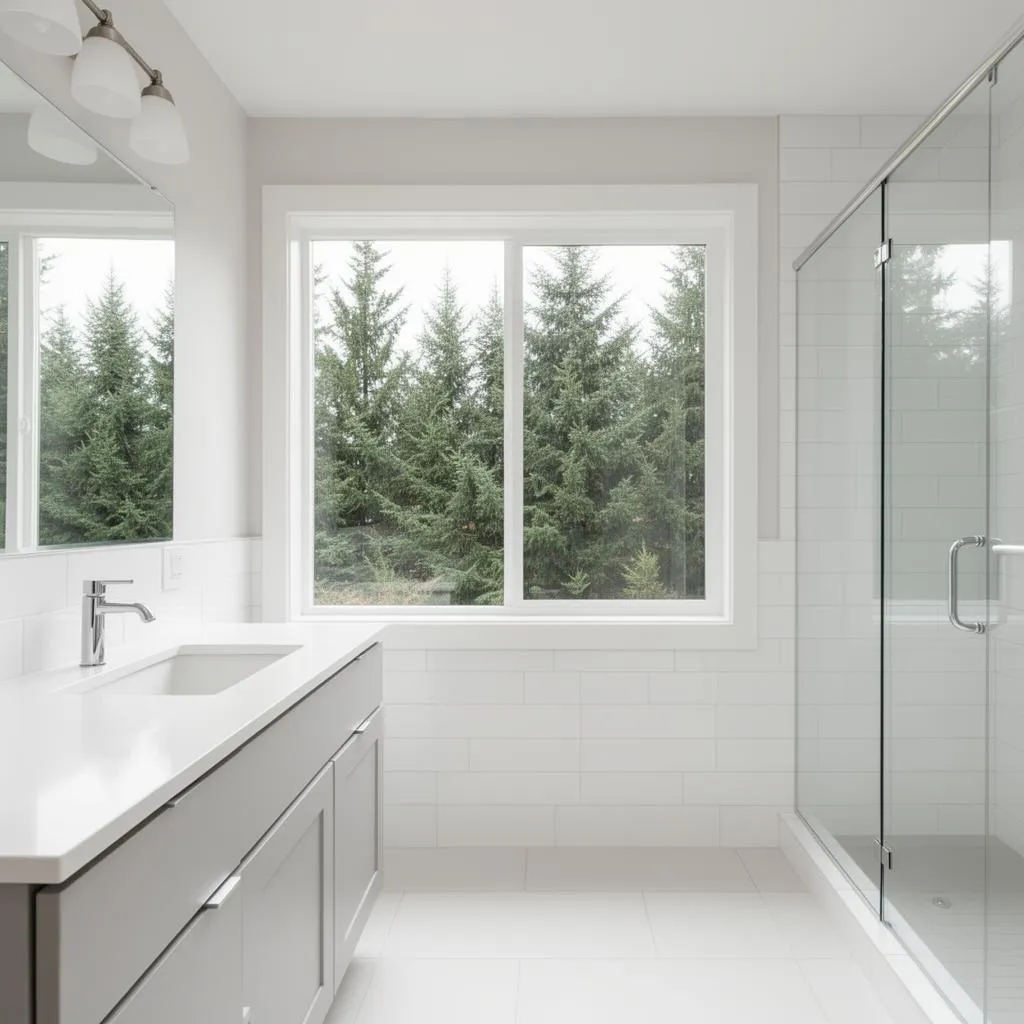 Sparkling clean bathroom after house cleaning service in Tualatin, Oregon