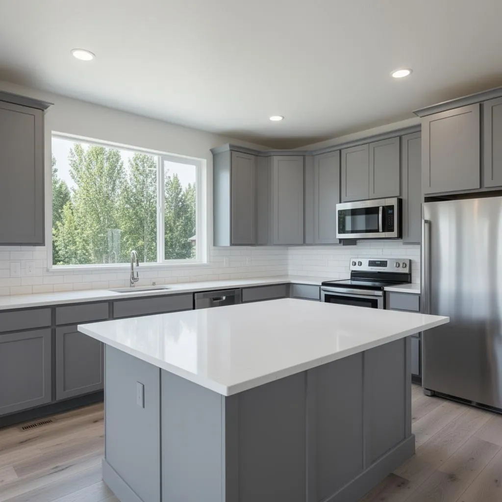 Kitchen cleaned by professional maid service in Tualatin, Oregon