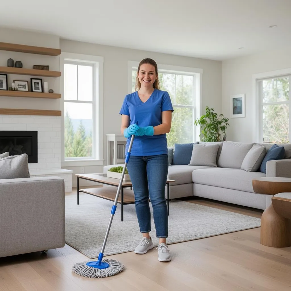 Neat Hive house cleaner providing maid service in a Tualatin, Oregon home