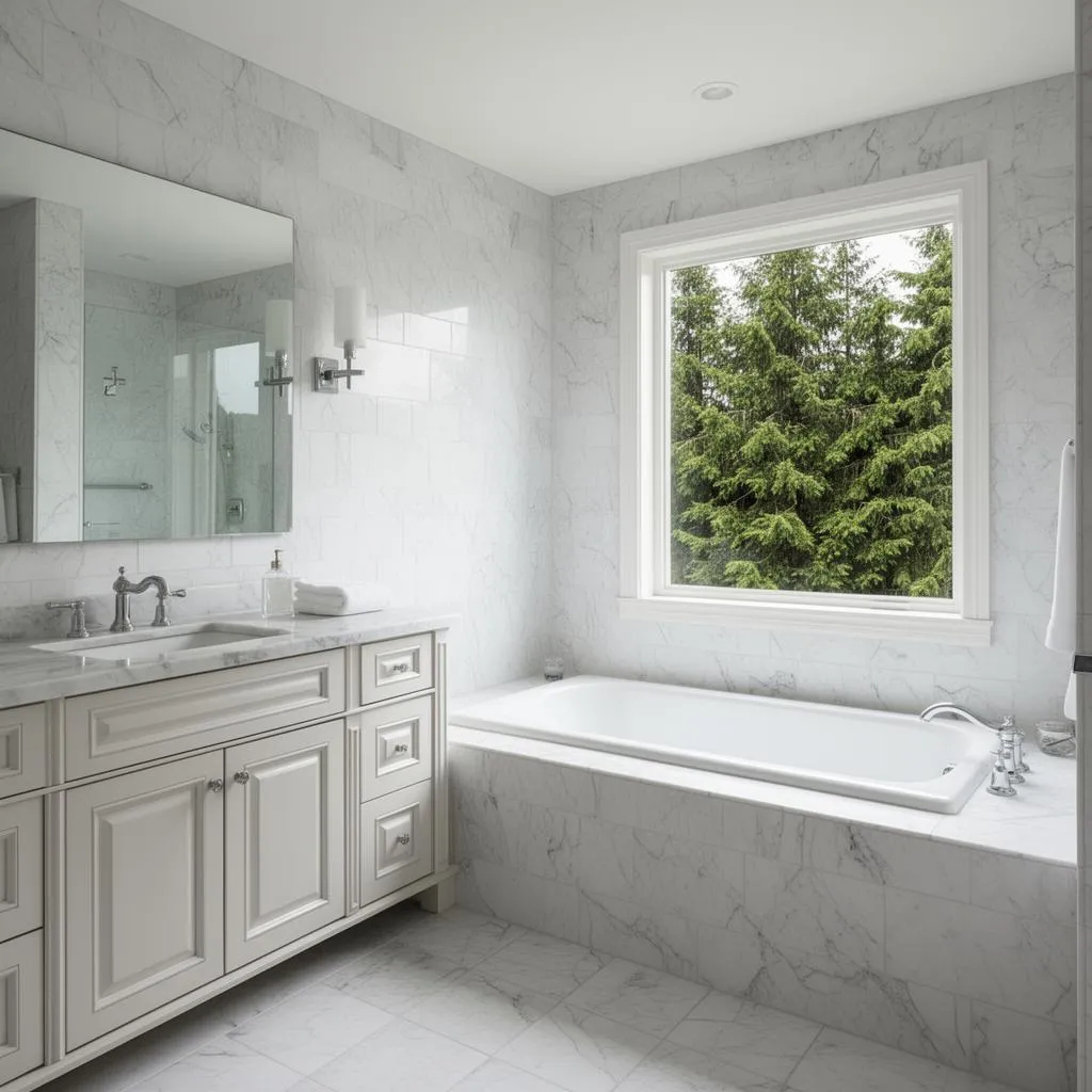 Sparkling clean bathroom after house cleaning service in West Linn, Oregon