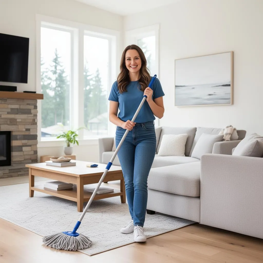 Neat Hive house cleaner providing maid service in a Wilsonville, Oregon home